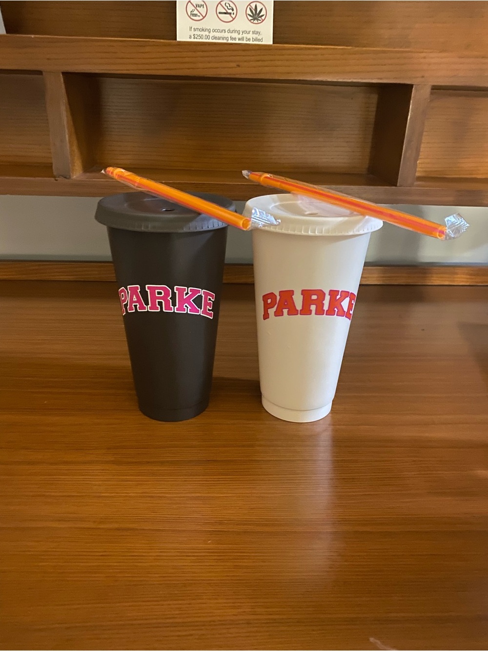 PARKE X Dunkin Limited Edition Cups (one Of Each With Straws)